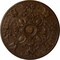 Ekena Millwork Baile Ceiling Medallion (Fits Canopies up to 6"), Hnd-Painted Root Beer Crackle, 31 1/4"OD x 2 1/4"P CM31BARBC - alternate 1